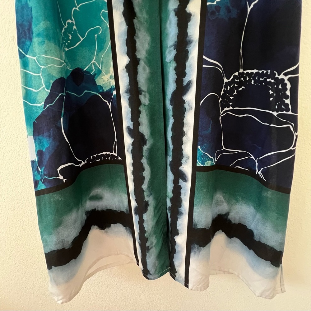 NWT Anthropologie Bl^nk London Rubina Watercolor Duster Kimono Boho Resort SZ OS - Picture 9 of 15